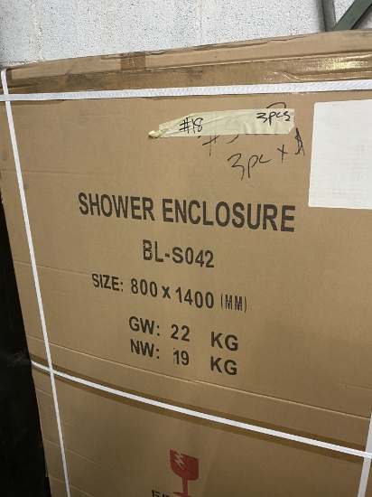 48 Glass Shower Enclouser New