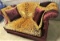 10ft Custom Made Velvet Silk High back Sofa. The Sofa has elegand design elements including a high B