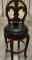 Hand Carved Flor Di Lis Designed Bar Stool With large 20