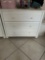 Three Draw White Low Boy Dresser 38