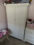 Very nice White Armoire in like new condition 42
