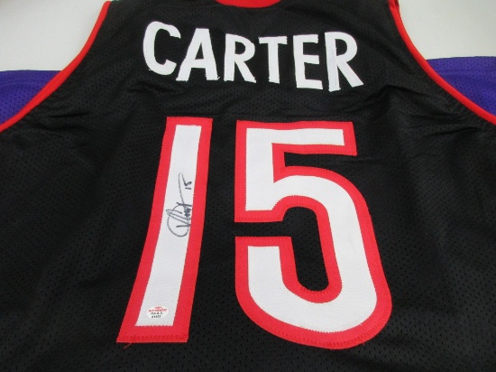 Vince Carter of the Toronto Raptors signed autographed basketball jersey PAAS COA 452
