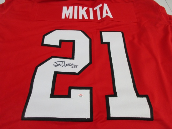 Stan Mikita of the Chicago Blackhawks signed autographed hockey jersey PAAS COA 578