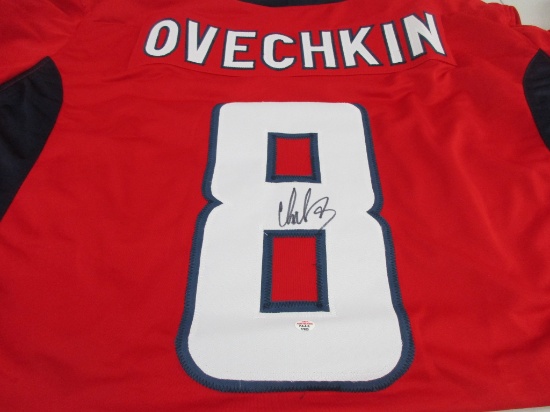 Alexander Ovechkin of the Washington Capitals signed autographed hockey jersey PAAS COA 723