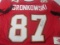 Rob Gronkowski of the Tampa Bay Buccaneers signed autographed football jersey PAAS COA 225