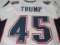 Donald Trump POTUS signed autographed football jersey ERA COA 262