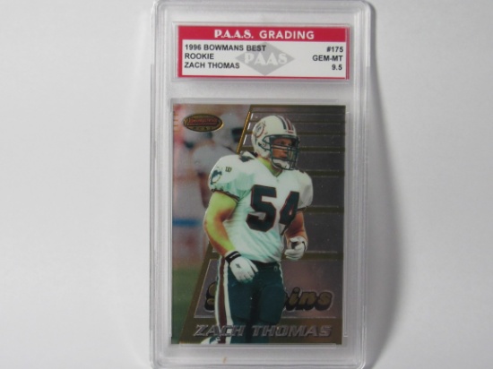 Zach Thomas Dolphins 1996 Bowmans Best ROOKIE #175 graded PAAS Gem Mint 9.5