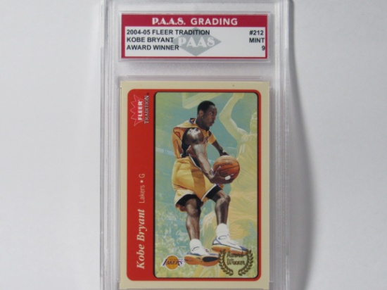 Kobe Bryant Lakers 2004-05 Fleer Tradition Award Winner #212 geaded PAAS Mint 9