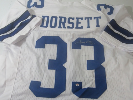 Tony Dorsett of the Dallas Cowboys signed autographed football jersey PAAS COA 950
