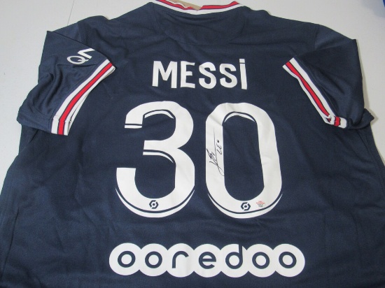 Leo Messi signed autographed soccer jersey PAAS COA 849