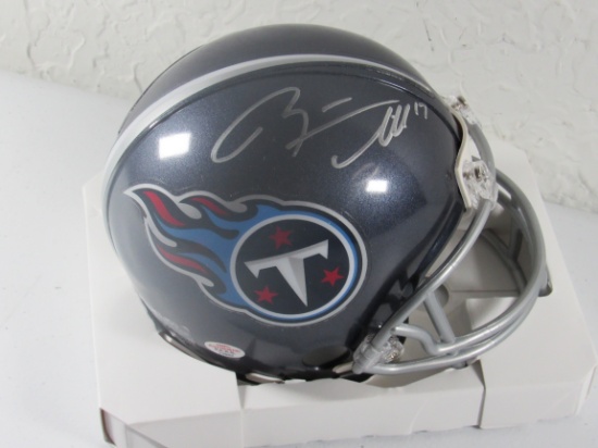 Ryan Tannehill of the Tennessee Titans signed autographed mini helmet PAAS COA 807