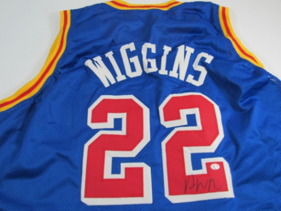 Andrew Wiggins of the Golden State Warriors signed autographed basketball jersey PAAS COA 835