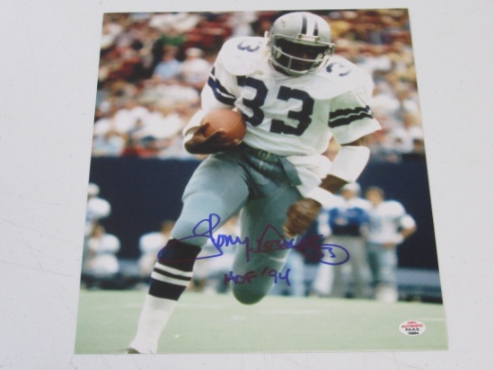 Tony Dorsett of the Dallas Cowboys signed autographed 8x10 photo PAAS COA 994