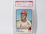 Bob Gibson Cardinals 1973 Topps #190 graded PAAS AUTHENTIC