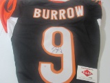 Joe Burrow of the Cincinnati Bengals signed autographed football jersey PAAS COA 913