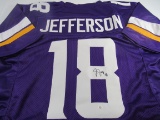 Justin Jefferson of the Minnesota Vikings signed autographed football jersey PAAS COA 266