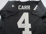 Derek Carr of the LV Raiders signed autographed football jersey PAAS COA 727
