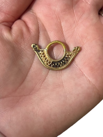 Pre-Columbian Tairona Gold Nose Ring, High Karat