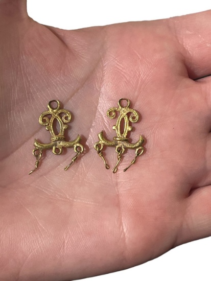 Pre-Columbian Tairona Gold Earrings