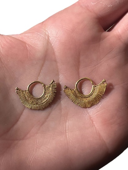 Pre-Columbian Tairona Gold Earrings