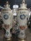 Pair of Capodimonte Porcelain Palace Vases - 60 inches