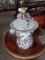 Porcelain Vase Bird with flowers and top - 16 inches