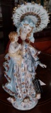 Mary Holding Jesus in Porcelain - 14 inches