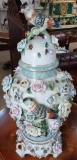 Large Ginger Jar in Porcelain with Flowers and Birds - 22 inches
