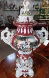 Champion Cup with Cherub, lions and Victorian Scenes - 24 inches