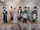 Porcelain Group of Soldiers with Lady - 13.5 in