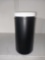Plastic Black Canister with Lids - 100 oz