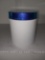 Plastic white Canister with lid - 55 oz