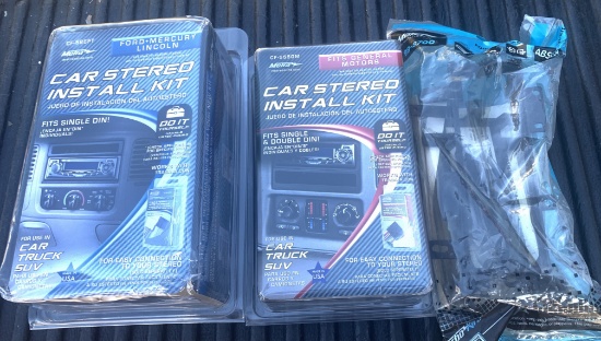 9- New Assorted Car Radio Instalation Kits Accessorie