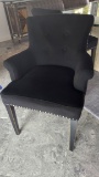 Push Pin Upholstered Arm Chairs