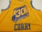 Stepnen Curry of the GS Warriors signed autographed yellow basketball jersey PAAS COA 020