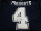 Dak Prescott of the Dallas Cowboys signed autographed football jersey PAAS COA 182