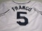 Wander Franco of the Tampa Bay Rays signed autographed baseball jersey PAAS COA 293