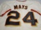 Willie Mays of the SF Giants signed autographed baseball jersey Say Hey Authentic Holo