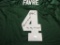Brett Favre of the Green Bay Packers signed autographed football jersey Favre Authentic COA 076