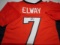 John Elway of the Denver Broncos signed autographed football jersey PAAS COA 948
