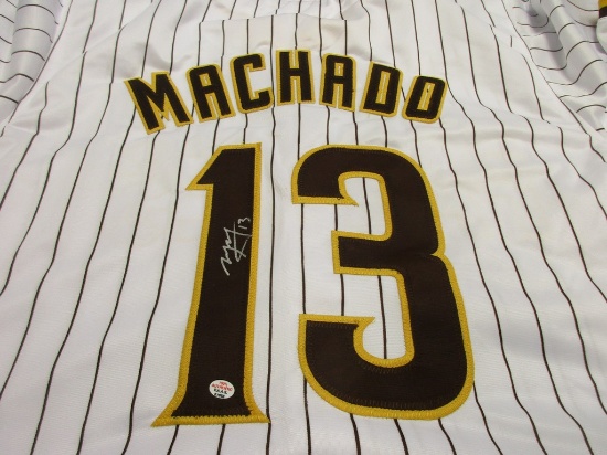 Manny Machado of the San Diego Padres signed autographed baseball jersey PAAS COA 888