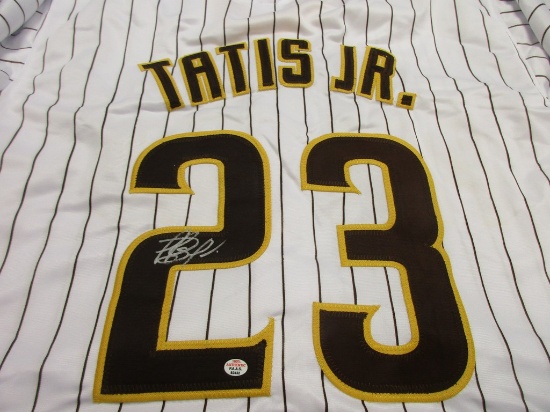 Fernando Tatis Jr of the San Diego Padres signed autographed baseball jersey PAAS COA 432