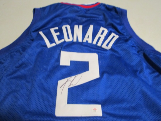 Kawhi Leonard  of the LA Clippers signed autographed basketball jersey PAAS COA 172