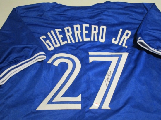 Vladimir Guerrero Jr of the Toronto Blue Jays signed autographed baseball jersey PAAS COA 962