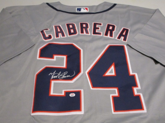 Miguel Cabrera of the Detroit Tigers signed autographed baseball jersey PAAS COA 555