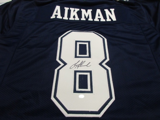 Troy Aikman of the Dallas Cowboys signed autographed football jersey PAAS COA 715