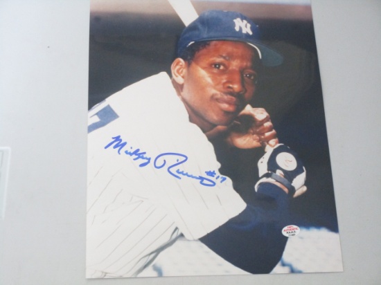 Mickey Rivers of the NY Yankees signed autographed 8x10 photo PAAS COA 497