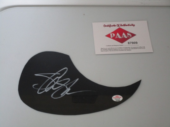 Slash signed autographed guitar pick guard PAAS COA 909