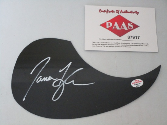 James Taylor signed autographed guitar pick guard PAAS COA 917