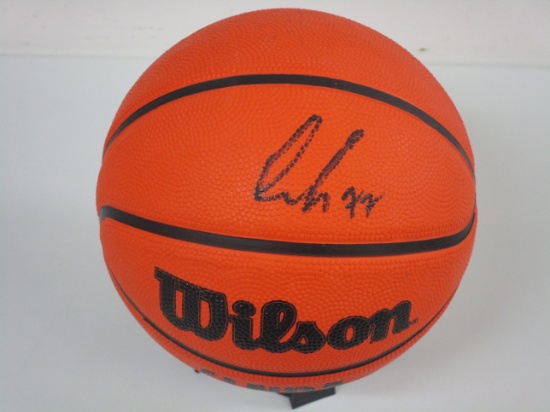 Luka Doncic of the Dallas Mavericks signed autographed mini basketball PAAS COA 662